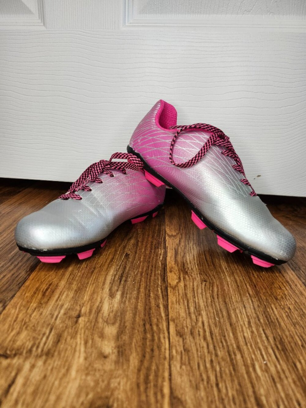 DSG Pink and Gray Soccer Cleats Size 13